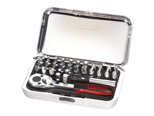 Ks Tools 918.4500, 31 Stykker, Kromvanadiumstål, Din 3126, Iso 1173 - C 6,3, 600 G, 25,4 / 4 Mm (1 / 4") Ks Tools 918.4500, 31 Stykker, Kromvanadiumstål, Din 3126, Iso 1173 - C 6,3, 600 G, 25,4 / 4 Mm (1 / 4")
