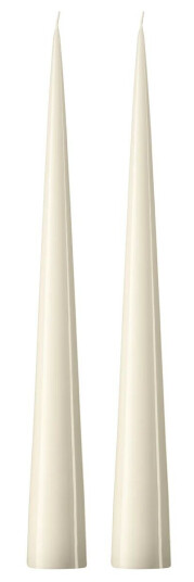Ester & Erik kjeglelys 37 cm 2-stk. lakket Ivory 06-0