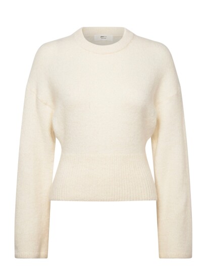 Gina Tricot Wide Sleeve Knitted Sweater Cream XL Gina Tricot Wide Sleeve Knitted Sweater Cream XL