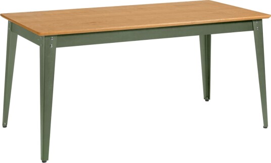 VEGA Spisebord Acerios; 160x80x76 cm LxBxH; Bordplate Vildeik Ramme Oliven; Rektangulær