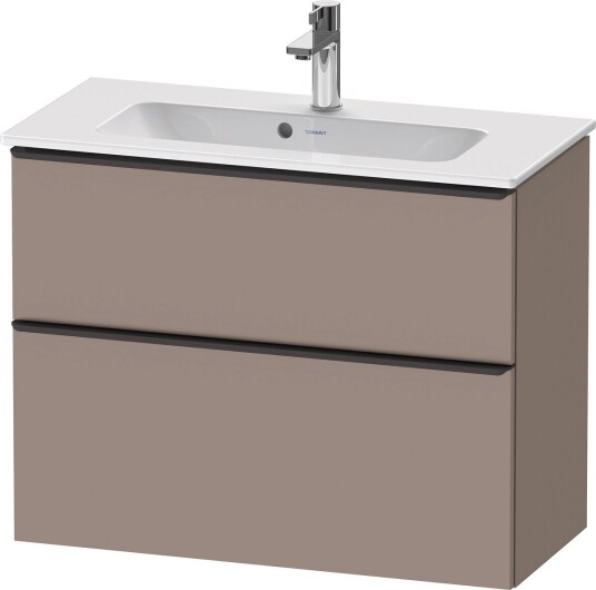 Duravit D-Neo Compact Servantskap 810x372 mm Basalt Matt Dekor