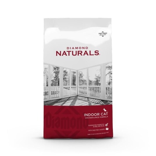 Diamond Naturals Indoor Cat Chicken & Rice Tørrfôr Til Katt 3 kg
