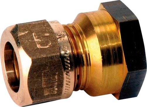 Vatette FG0330534 Klemringskobling rett, innvendig gjenge 15 mm x G10, Installasjon