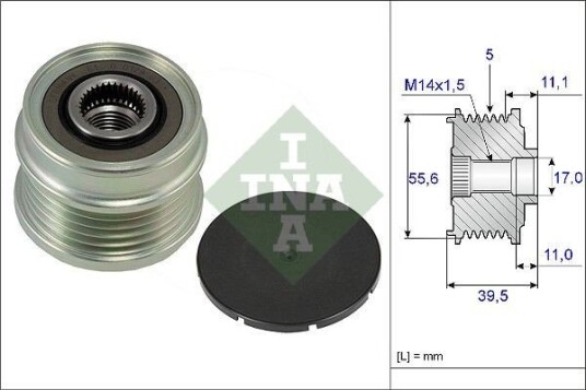 Dynamo remhjul INA 535 0218 10