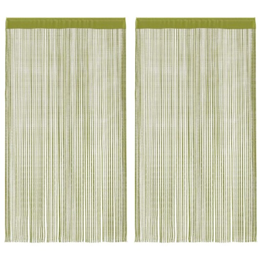 vidaXL Trådgardiner 2 stk 140x250 cm grønn