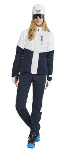 Craft Nor Pro Nordic Race 3/4 Zip Pants Dame Blaze/White XS