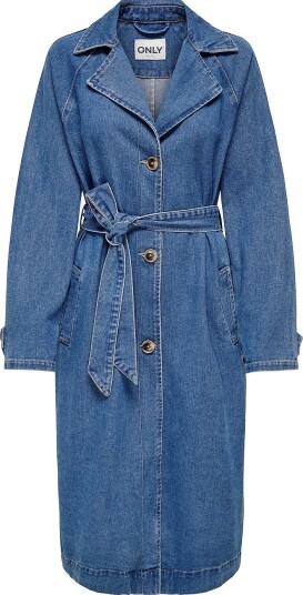 Only Dongerijakke onlMalou Belted Trench Dnm Blå