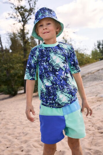 Reima Palmu Badeshorts Sparkly Blue 116