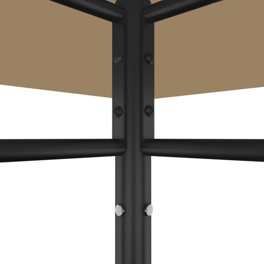 vidaXL Paviljong 3x3x2,7 m gråbrun 180 g/m² vidaXL Paviljong 3x3x2,7 m gråbrun 180 g/m²