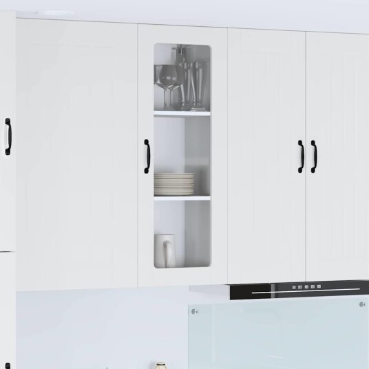  Kjøkkenskap Høyglanset hvit 40 x 31 x 100 cm Konstruert tre
