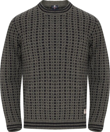 Gridarmor Men"s Classic Wool Sweater Dusty Olive L