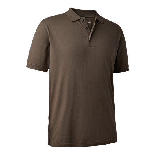 Deerhunter Christian Polo Shirt Brown Leaf S Deerhunter Christian Polo Shirt Brown Leaf S
