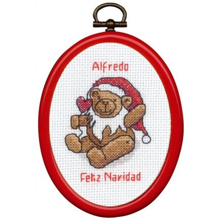 Permin Broderisett Nissebamse med ramme 7x9cm