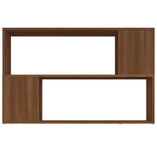 vidaXL Bokhylle brun eik 100x24x63 cm konstruert tre
