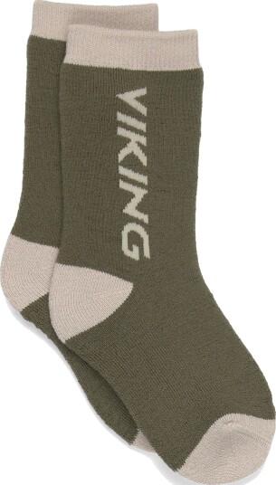 Viking Play Wool Thermo Socks - OLIVE - 34/36