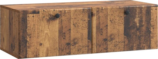 Vegghengt TV skap 98 x 41 x 30 cm Gammelt tre Konstruert tre Vegghengt TV skap 98 x 41 x 30 cm Gammelt tre Konstruert tre