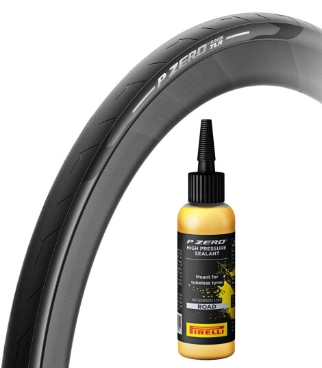 Pirelli P Zero Race TLR 700x26 sammenleggbare dekk med 60 ml sealant