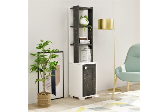 Anayurt Bokhylle 29,6x21,6 cm Hvit/Svart Hanah Home