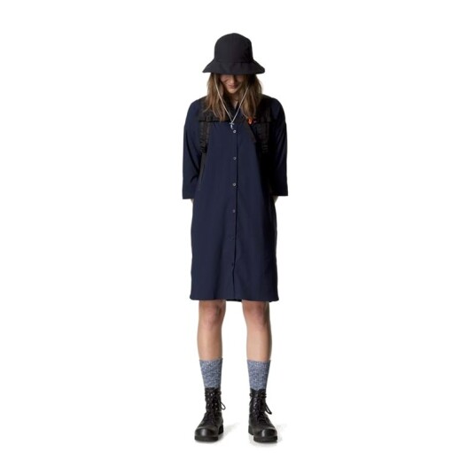 Houdini W's Route Shirt Dress II Blue Illusion
