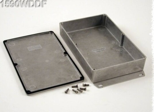 Hammond Electronics 1590WDDF 187,5 × 119,5 × 37 mm Aluminium Natur Kabinett