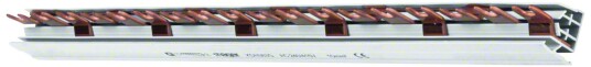 Hager KDN363G Faseskinne 3 polet 10 mm² gaffel 18 moduler Elfordeling & strømforsyning