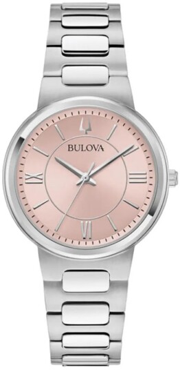 Bulova Dameklokke 96L335 Classic Rosa/Stål Ø32 mm