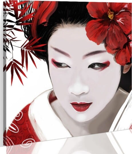 Bilde Japanese Geisha 80x80 Artgeist sp. z o. o.
