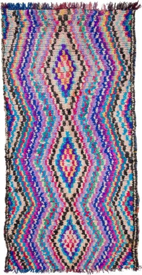 Marokkansk Boucherouite teppe 305 x 155 cm Størrelse: 305 x 155 cm Marokkansk Boucherouite teppe 305 x 155 cm Størrelse: 305 x 155 cm