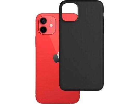 3Mk Mobildeksel til iPhone 12/12 Pro Matt Sort 6,1" Rund
