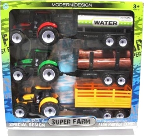 Friction Power Tractor Truck 3 stk