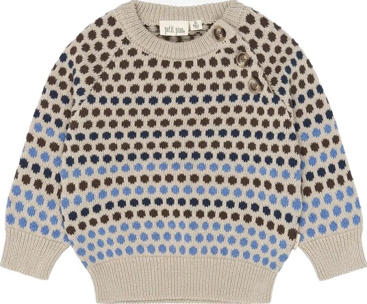 Petit Piao Ppgeller Knit Pullover   FOG   122