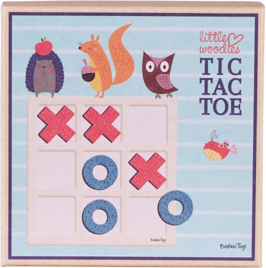 Little Woodies Tic Tac Toe Spill for Barn 2 Spiller fra Csbooks
