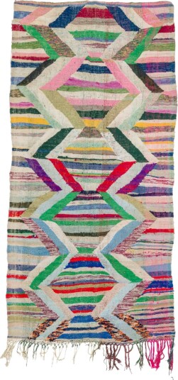 Marokkansk Boucherouite teppe 145 x 295 cm Størrelse: 145 x 295 cm