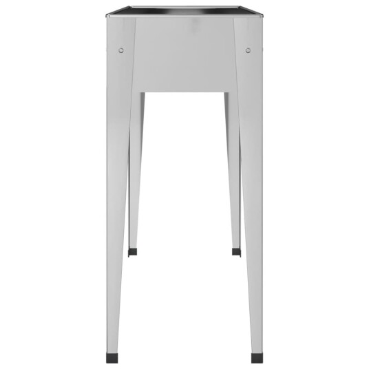 vidaXL Plantekasse grå 100,5x40,5x90 cm galvanisert stål
