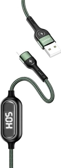 Usams Usb-A Lightning Usb-Kabel 1,2 M Svart 63801-Uniw