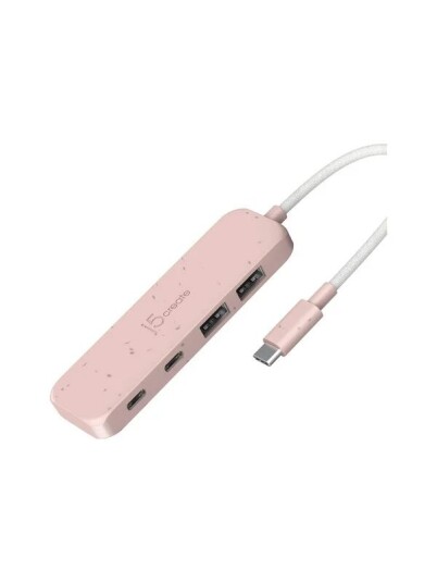 j5create JCH342ER hub eco friendly USB C 4 ports USB hub 4 porter Rosa JCH342ER N j5create JCH342ER hub eco friendly USB C 4 ports USB hub 4 porter Rosa JCH342ER N