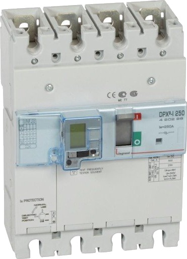 Legrand DPX3-I 250 Lastbryter + Jordfeil 4P 250A 50kA