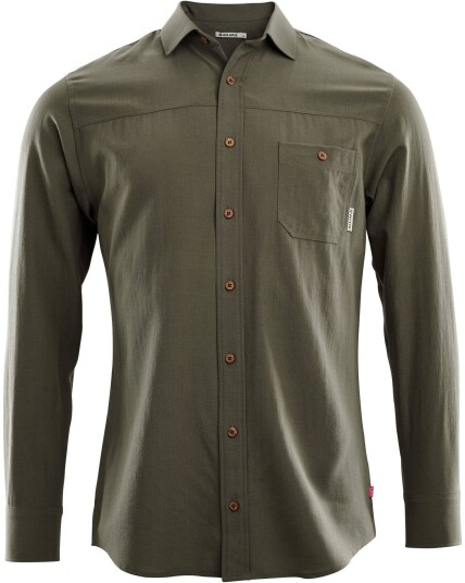 Aclima LeisureWool woven shirt M's Ranger Green - L Aclima LeisureWool woven shirt M's Ranger Green - L