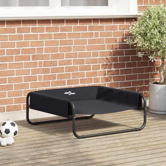 Vidaxl Hundeseng Svart 75 X 75 X 30 cm Stål Vidaxl Hundeseng Svart 75 X 75 X 30 cm Stål