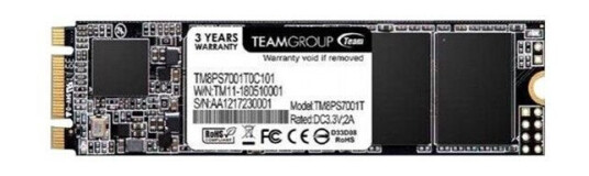 Team Group MS30 512GB M.2 SSD SATA III med 550 MB/s Lesehastighet