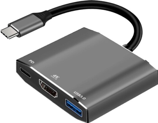 Stasjon/Replikator Art Usb C Hann / Hdmi Hunn 4K 60Hz / 1X Usb3.0 / Usb C 0.15M