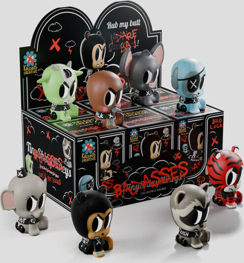 Kaleidos Tiny Shiny Hineys: Bad Asses: Blind Box Series 2 with 6Piece PDQ