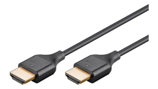 Pro HDMI 2.0 Slim - Skjermkabel - 0.5m - Svart