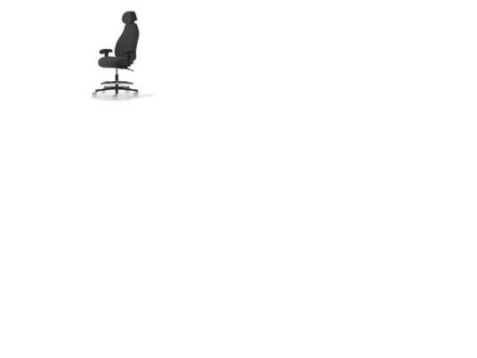 Kontorstol Malmstolen Adaptive 6006 Høj Ryg, Antracit Esd Med Armlæn Og Nakkestøtte, Høj Cylinder