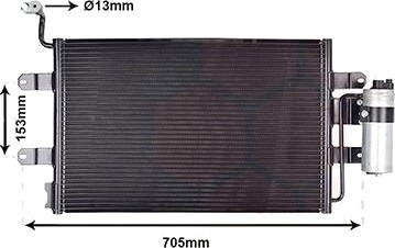 VAN WEZEL 58005181 Kondensator, klimaanlegg