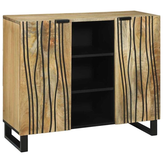 Skap Brun 90 x 33 x 75 cm heltre mango