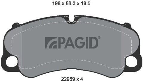 Bremseklosser PAGID T2910N