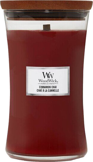 WoodWick - Hourglass duftlys stor cinnamon chai WoodWick - Hourglass duftlys stor cinnamon chai