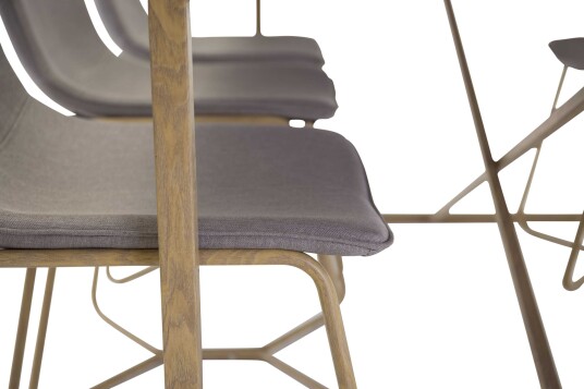 Venture Design Palace & X-chair spisegruppe Hvit/grå 6 st stoler & bord 240 x 100 cm