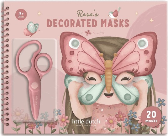 Little Dutch Book With Scissor Rosa Pink ONE SIZE Little Dutch Book With Scissor Rosa Pink ONE SIZE